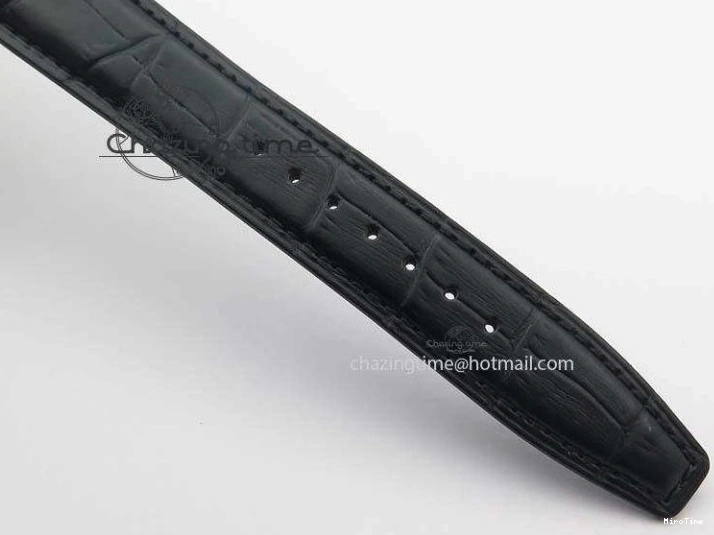 MIROTIME 0512 Modern Portuguese IW371404 ZF V3 1:1 Best Edition SS Black Dial On Black Leather Strap A 7267